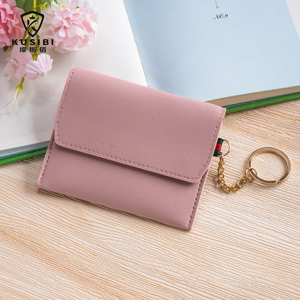 Ультратонкий держатель для визитных карточек с отделением для карт для женщин, компактный мини-кошелек для мелочи,...