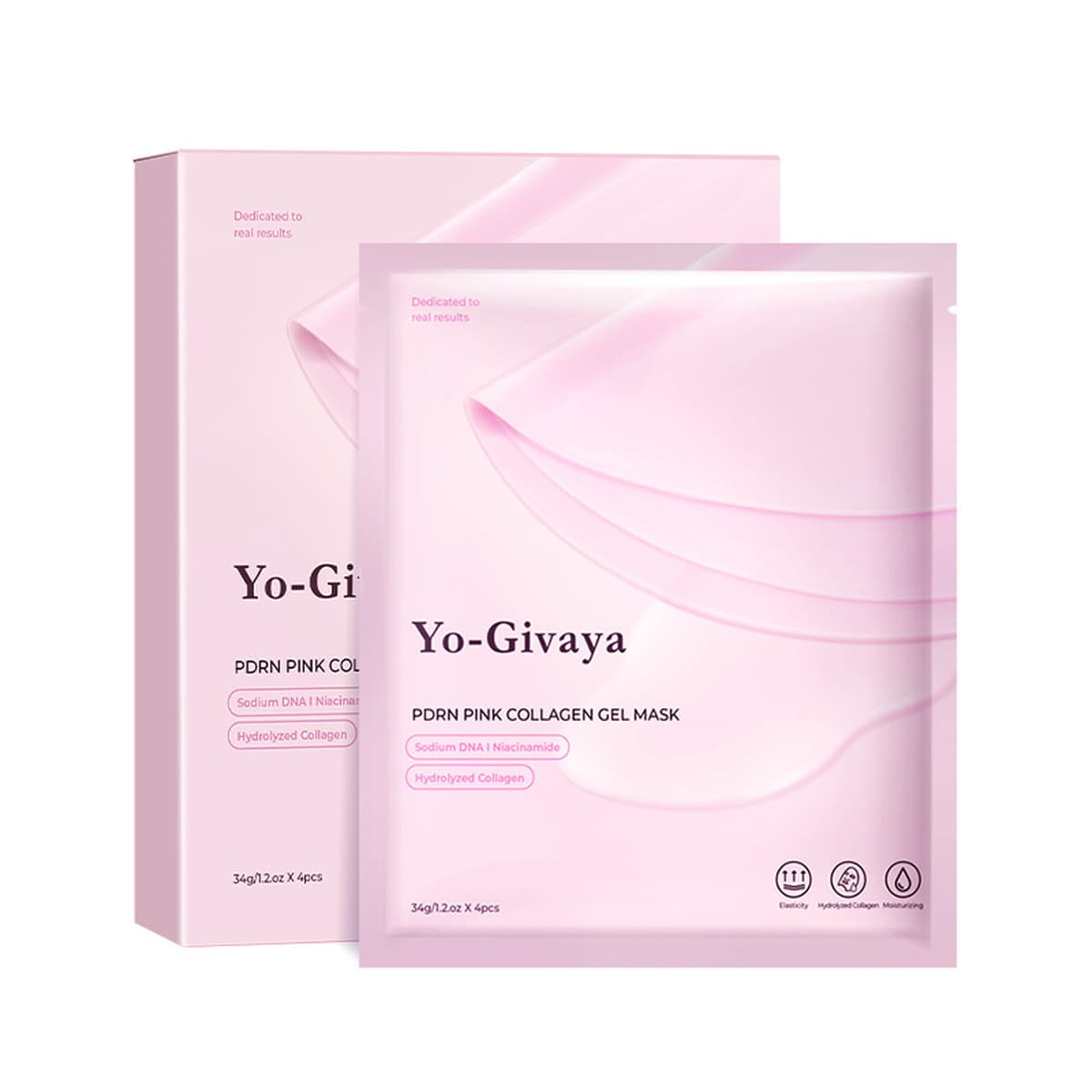 Маска-гель для сна с коллагеном из ДНК лягушки и PDRN (корейский продукт), розовая маска с экстрактом лосося