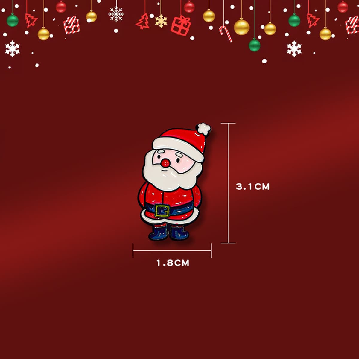 Рождественская брошь мультфильм капли масла металлический значок рождественские украшения старик дерево Лось колокольчик...