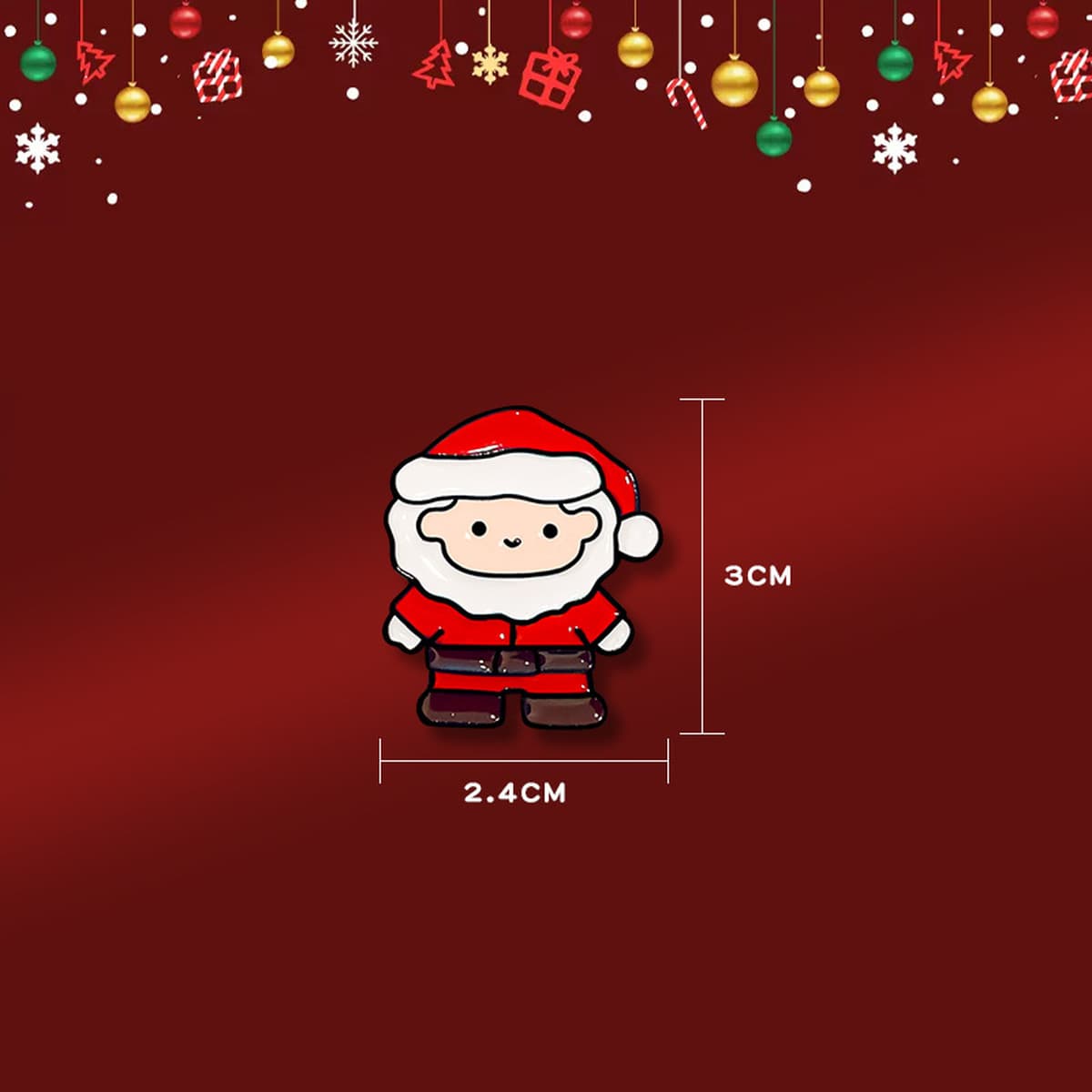 Рождественская брошь мультфильм капли масла металлический значок рождественские украшения старик дерево Лось колокольчик...