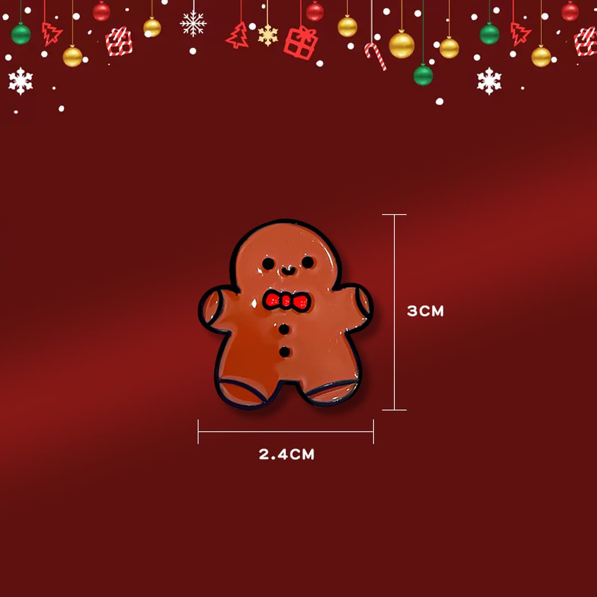 Рождественская брошь мультфильм капли масла металлический значок рождественские украшения старик дерево Лось колокольчик...