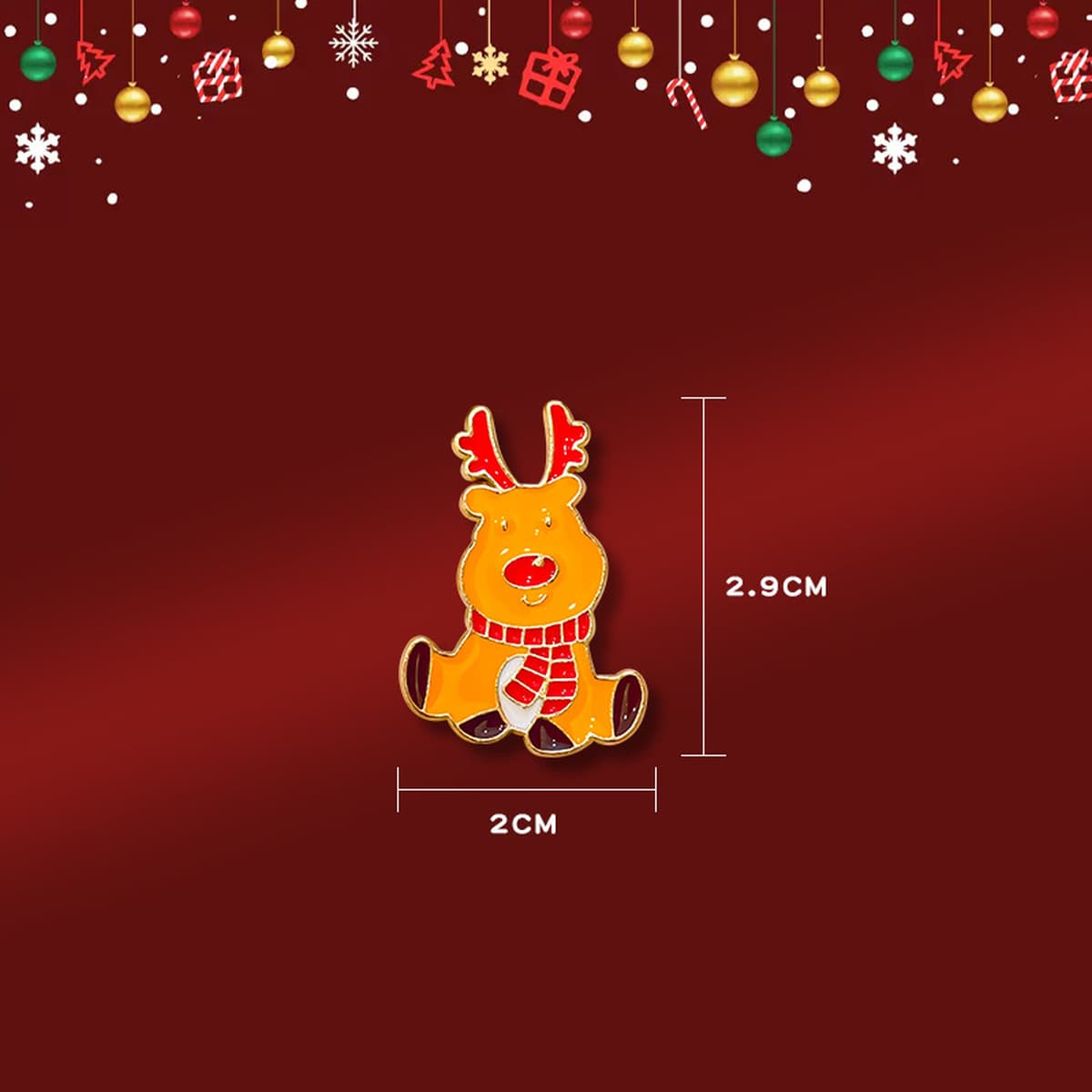 Рождественская брошь мультфильм капли масла металлический значок рождественские украшения старик дерево Лось колокольчик...