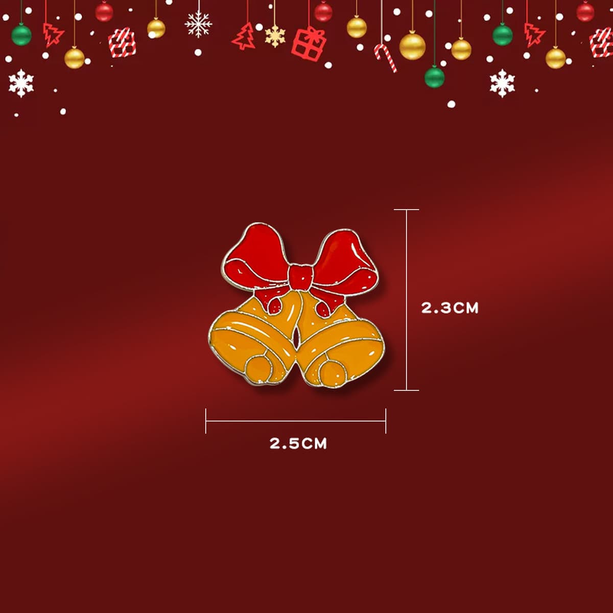 Рождественская брошь мультфильм капли масла металлический значок рождественские украшения старик дерево Лось колокольчик...
