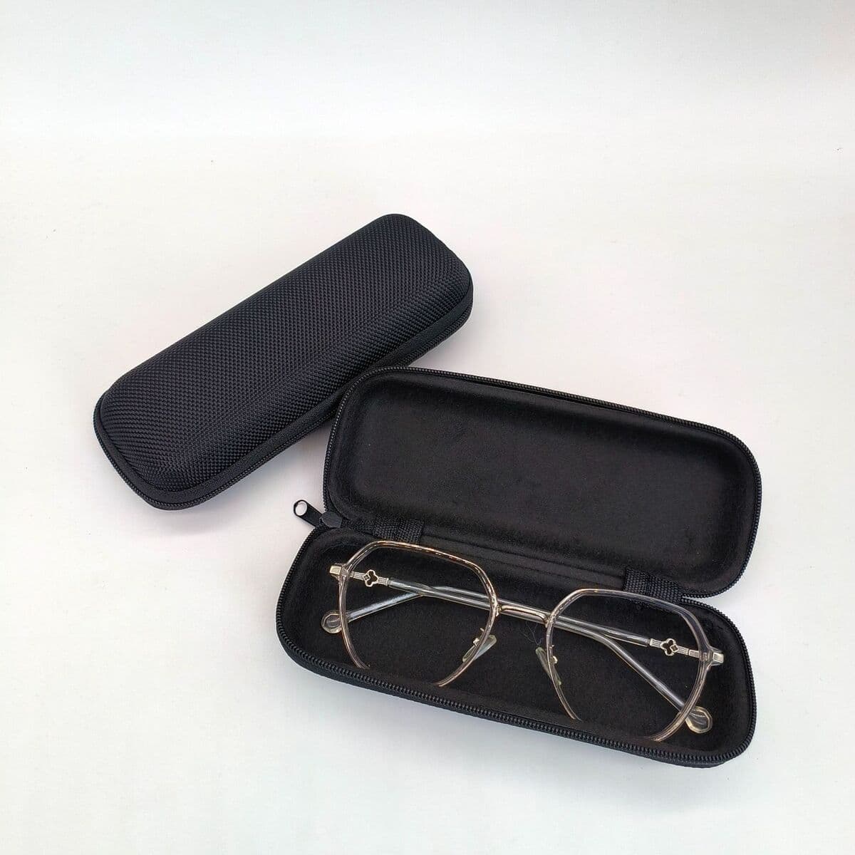 Футляр для очков большой емкости, футляр для солнцезащитных очков, портативный ящик для хранения очков с крючком, коробка из...