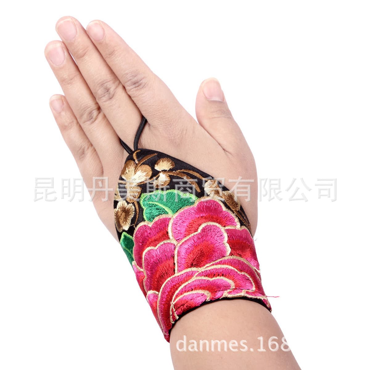 Аксессуары для наручников с вышивкой в этническом стиле, Женский винтажный танцевальный браслет, перчатки с половиной...