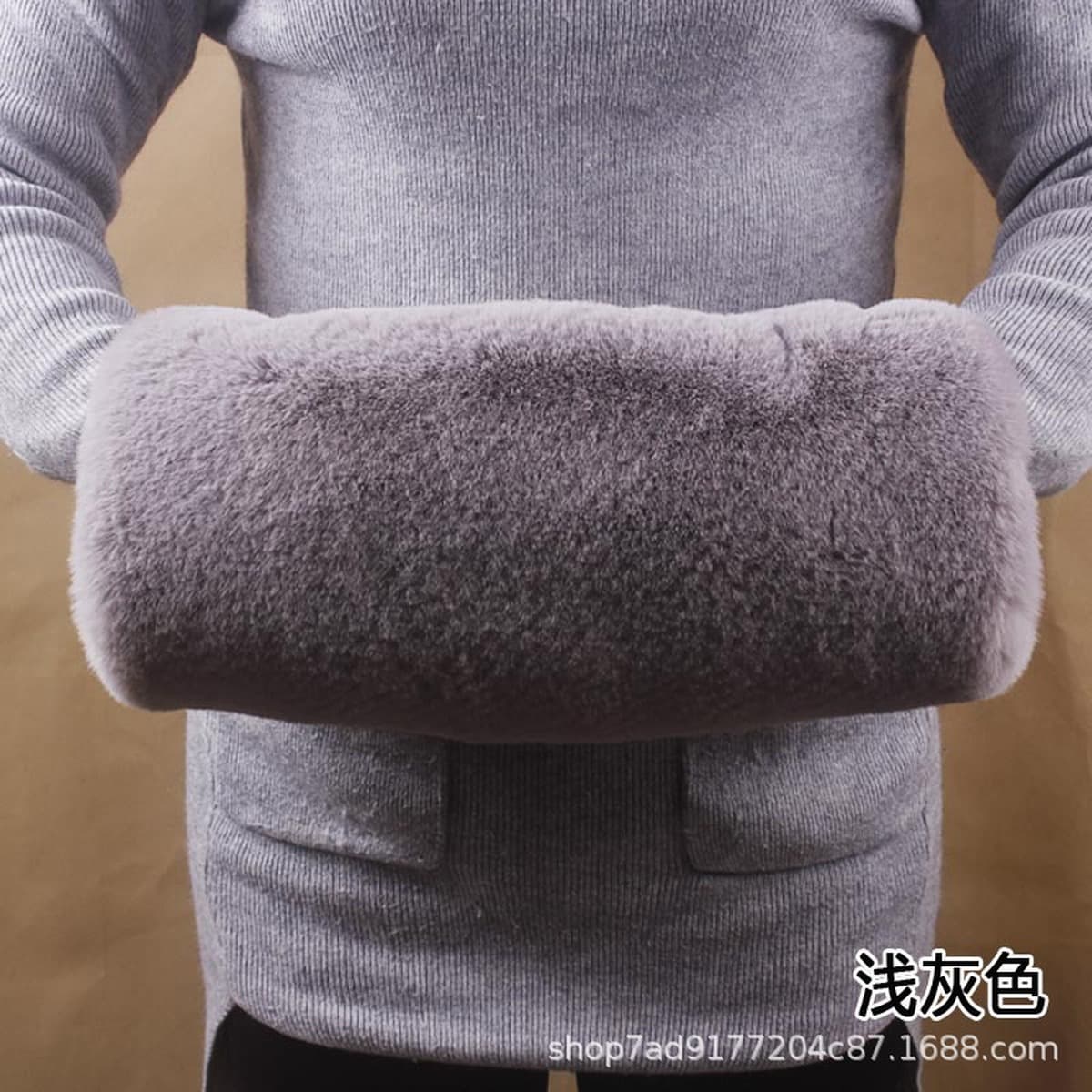 Осенне-зимняя Имитация меха кролика рекс мех грелка для рук утепление сокровищ чехол для рук теплые аксессуары плюшевые...