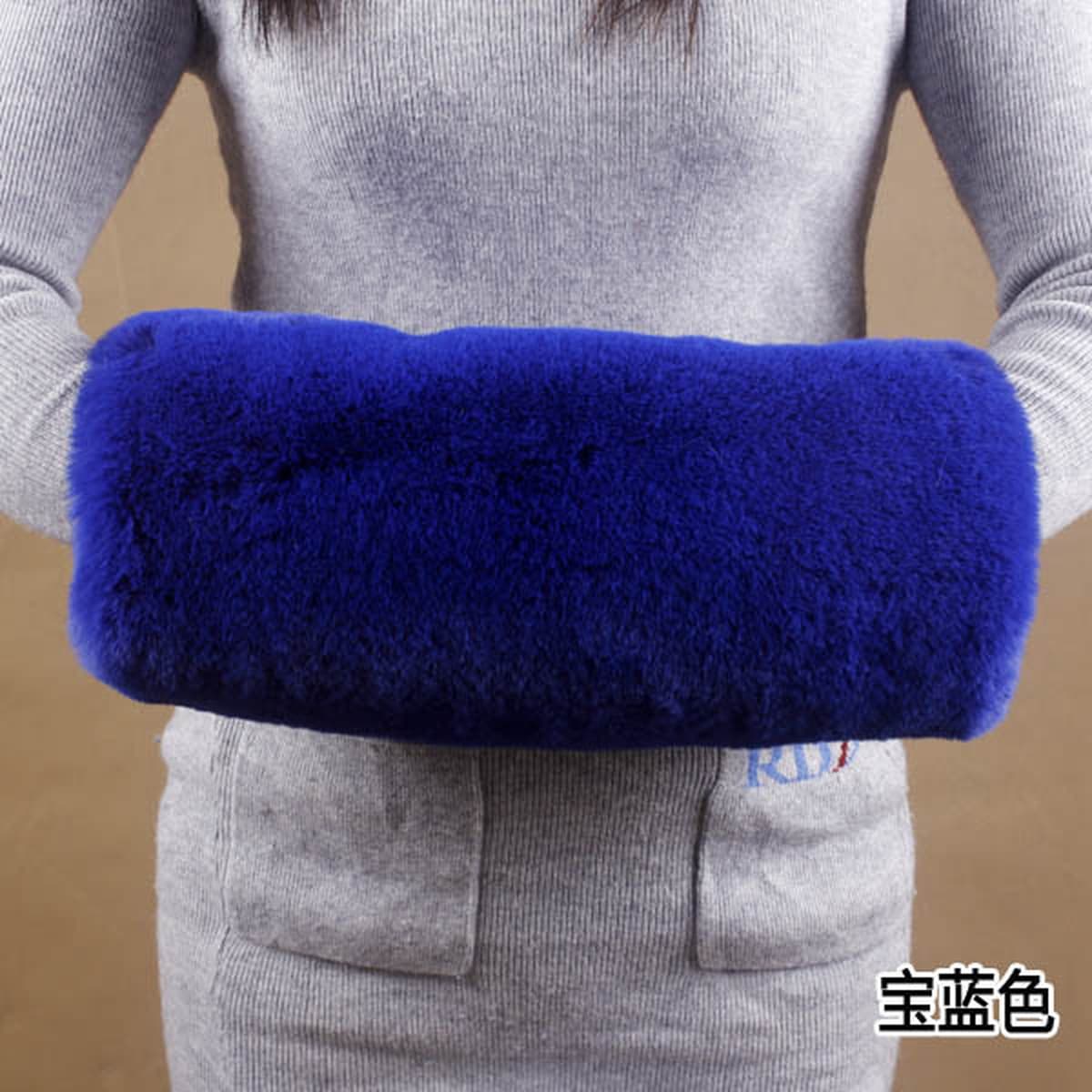 Осенне-зимняя Имитация меха кролика рекс мех грелка для рук утепление сокровищ чехол для рук теплые аксессуары плюшевые...