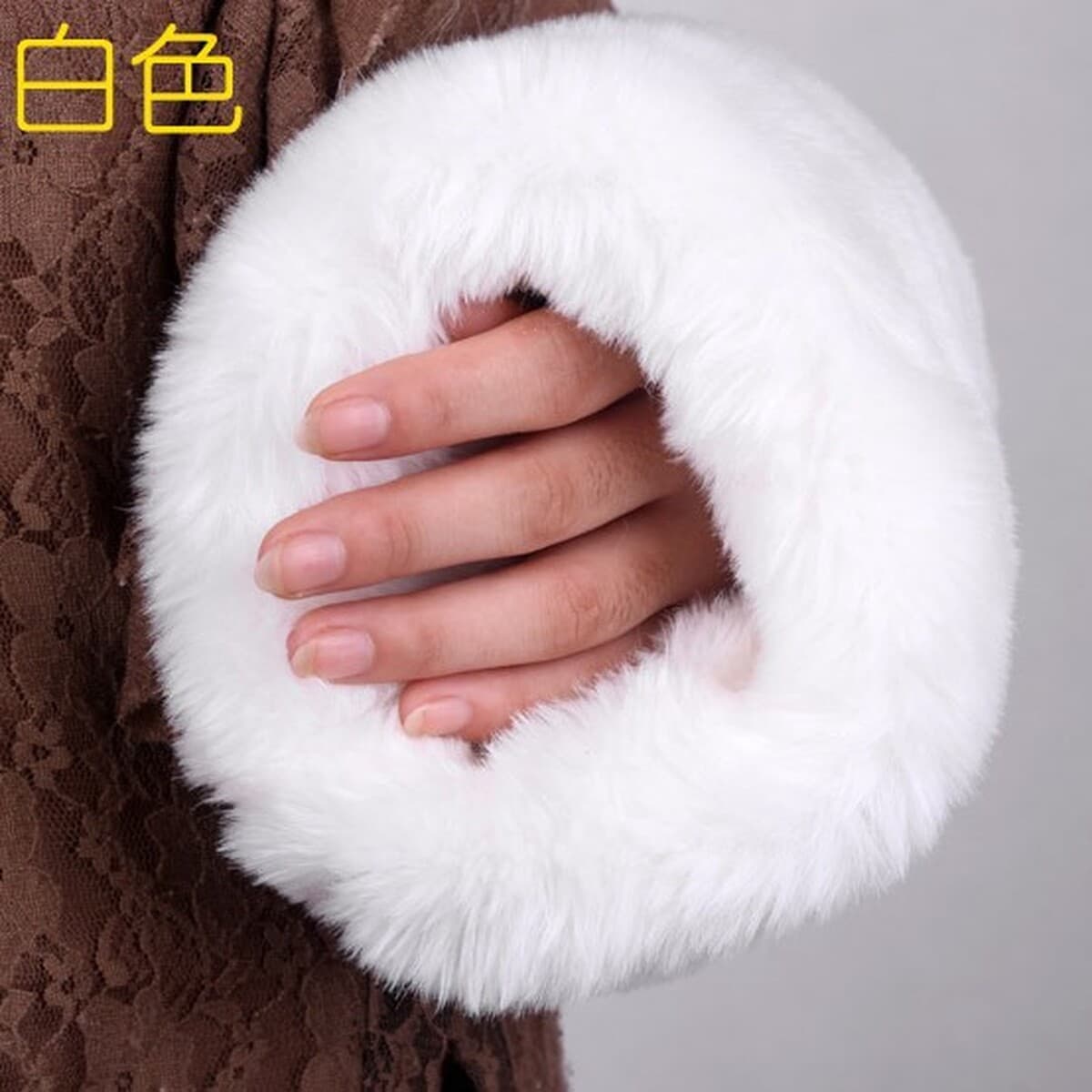 Осенне-зимняя Имитация меха кролика рекс мех грелка для рук утепление сокровищ чехол для рук теплые аксессуары плюшевые...