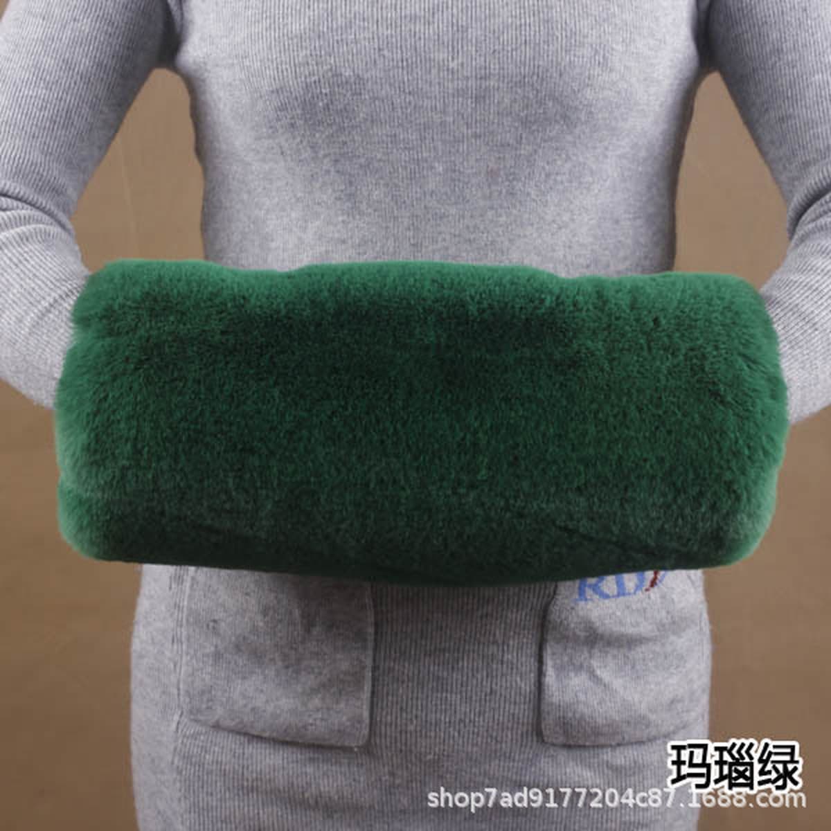 Осенне-зимняя Имитация меха кролика рекс мех грелка для рук утепление сокровищ чехол для рук теплые аксессуары плюшевые...