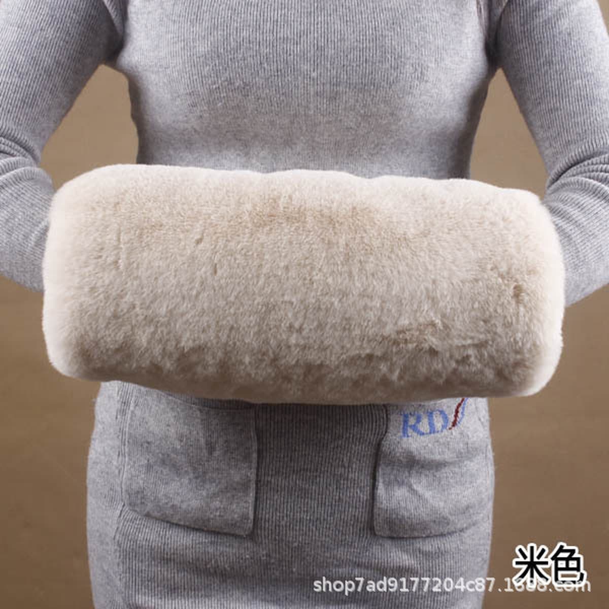 Осенне-зимняя Имитация меха кролика рекс мех грелка для рук утепление сокровищ чехол для рук теплые аксессуары плюшевые...