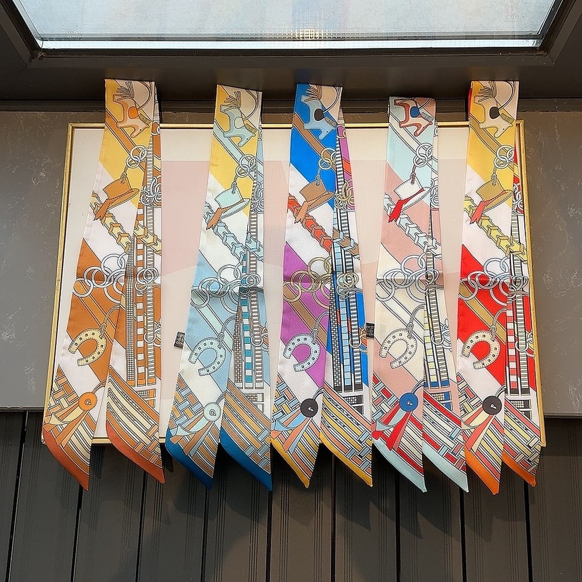 Талисман с принтом шарф маленький шарф сумка