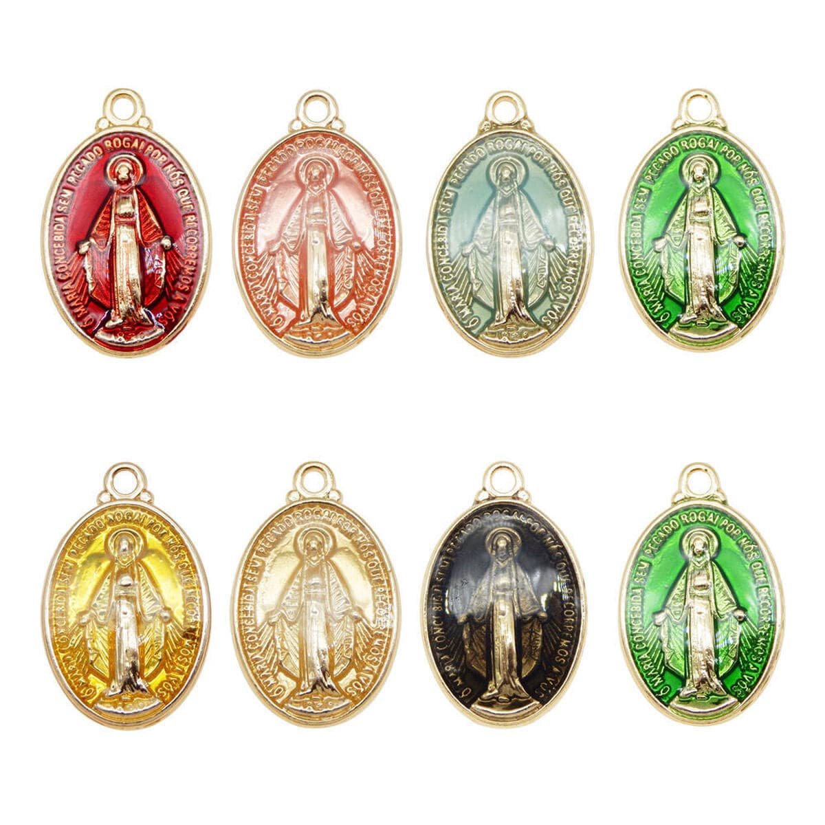 Золотое масло для внешней торговли, капля Девы Марии, овальная религиозная бирка, кулон, серьги «сделай сам», ожерелье,...