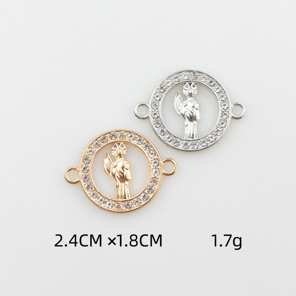 Ювелирные изделия DIY аксессуары европейский и американский стиль микро инкрустированный Циркон двойной висит Дева Иисус...