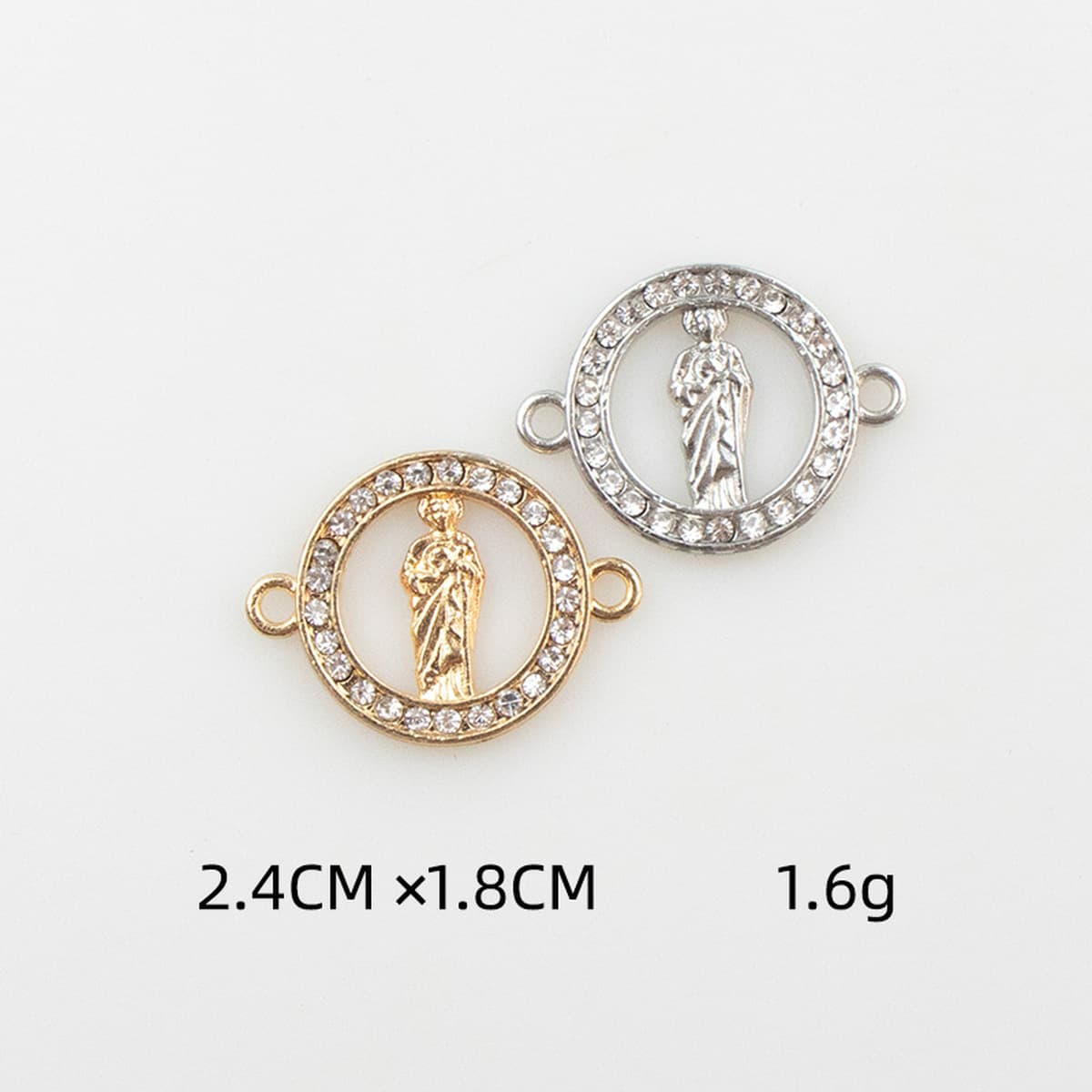 Ювелирные изделия DIY аксессуары европейский и американский стиль микро инкрустированный Циркон двойной висит Дева Иисус...