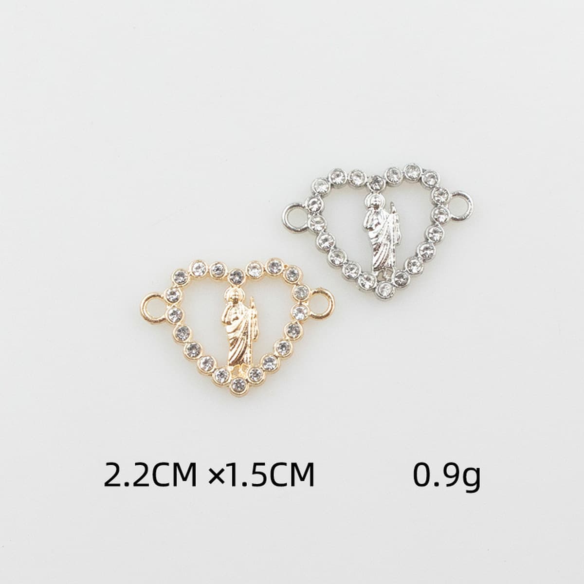 Ювелирные изделия DIY аксессуары европейский и американский стиль микро инкрустированный Циркон двойной висит Дева Иисус...