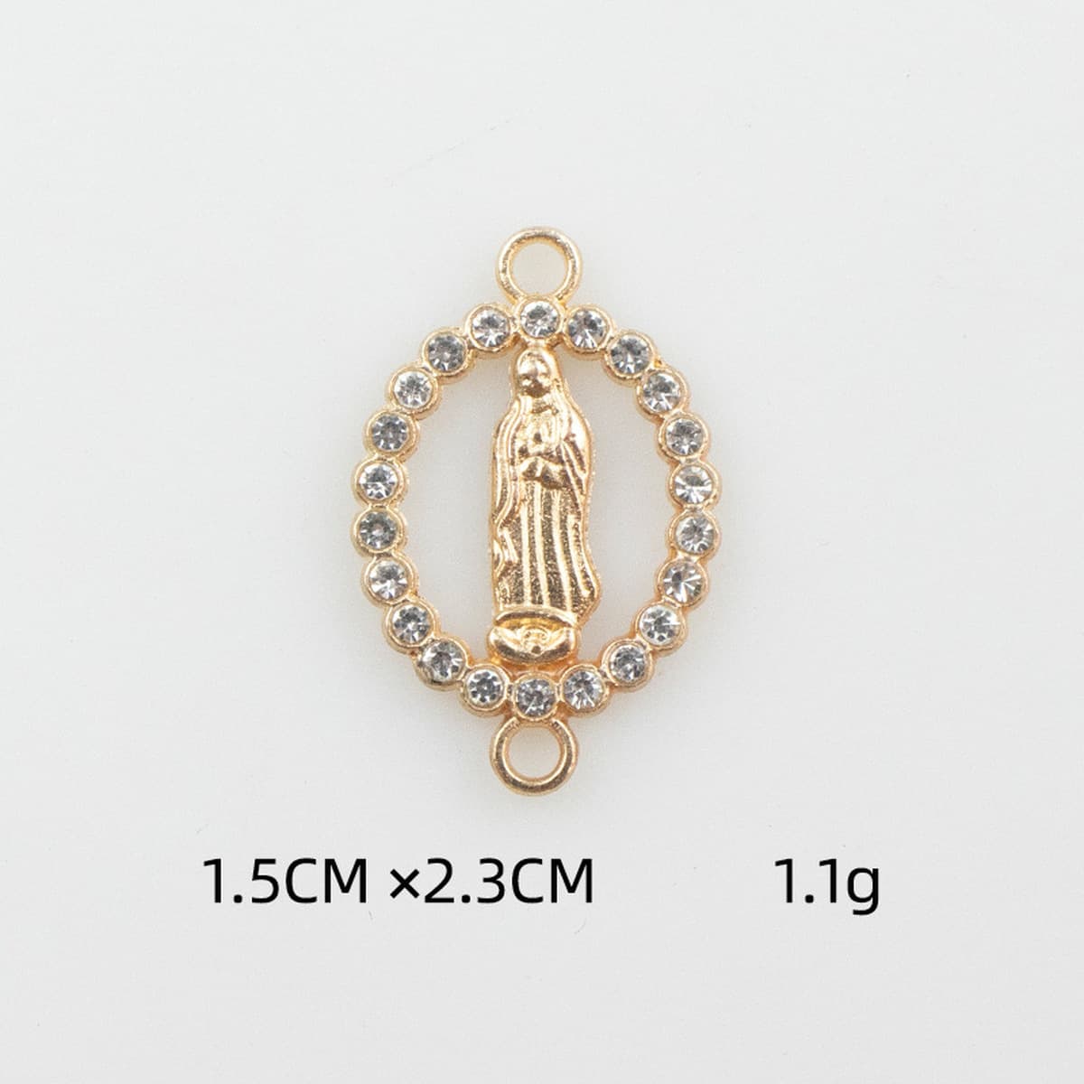 Ювелирные изделия DIY аксессуары европейский и американский стиль микро инкрустированный Циркон двойной висит Дева Иисус...