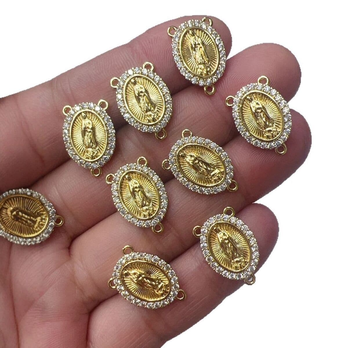 Религиозный кулон Девы Гваделупской, Иисуса, Святого Иуды, аксессуары для ожерелья, DIY бусины, цепочки, аксессуары