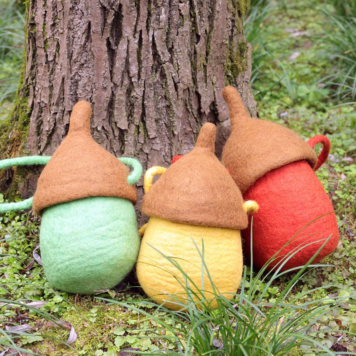 INS Стиль Шерстяная фетровая сумка через плечо с орехами в стиле Мори Портативная милая сумка через плечо для родителей и...