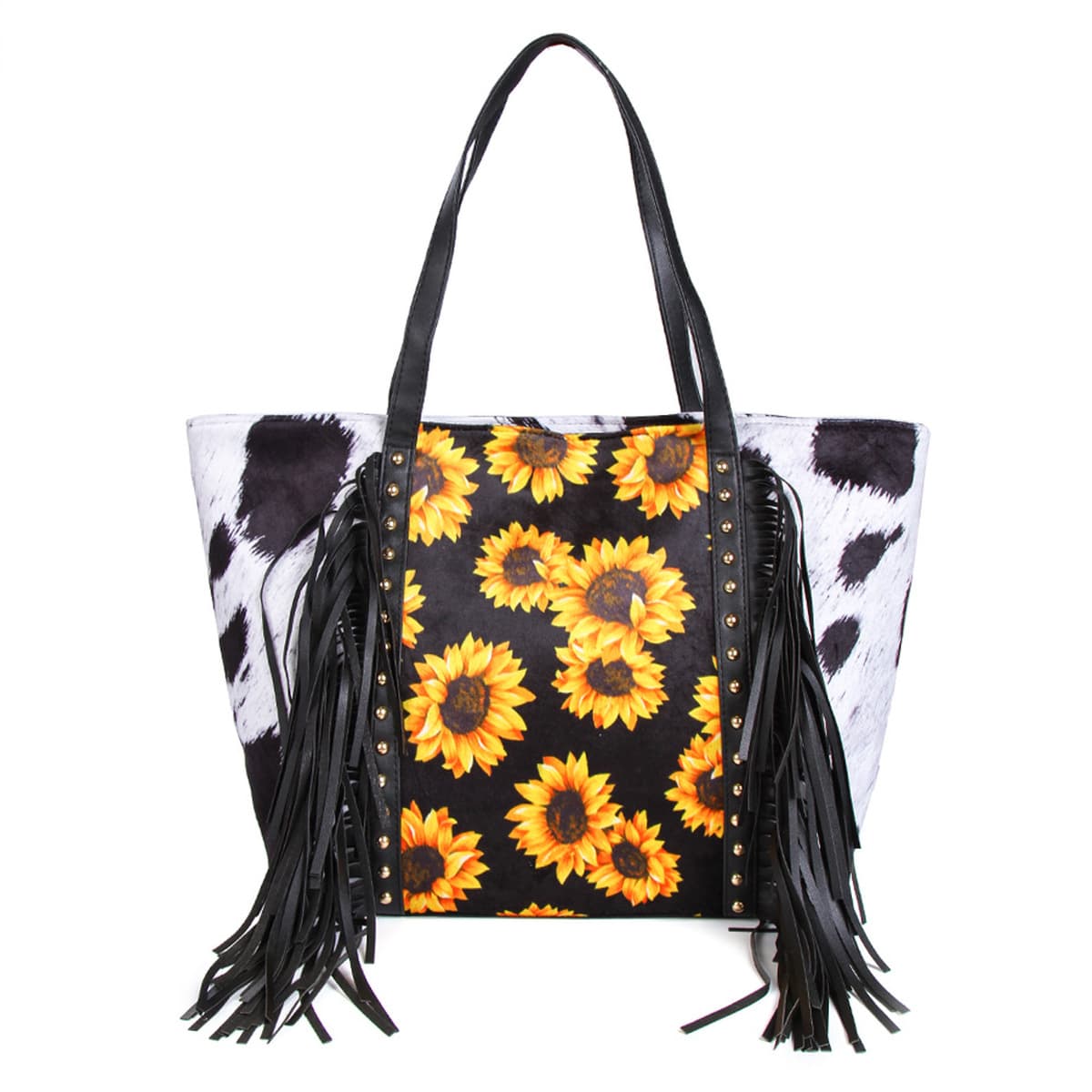 Европейская и американская новая сумка для молочных продуктов Сумка для покупок с леопардовым принтом и кисточками...