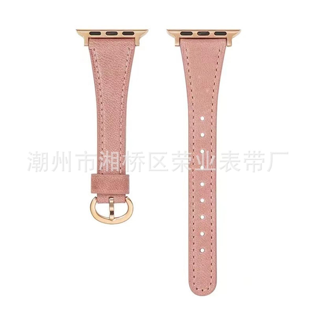 Подходит для applewatch87654 поколения воловьей кожи тонкий ремешок Подкова пряжка с маленькой талией ремешок Apple Watch S8