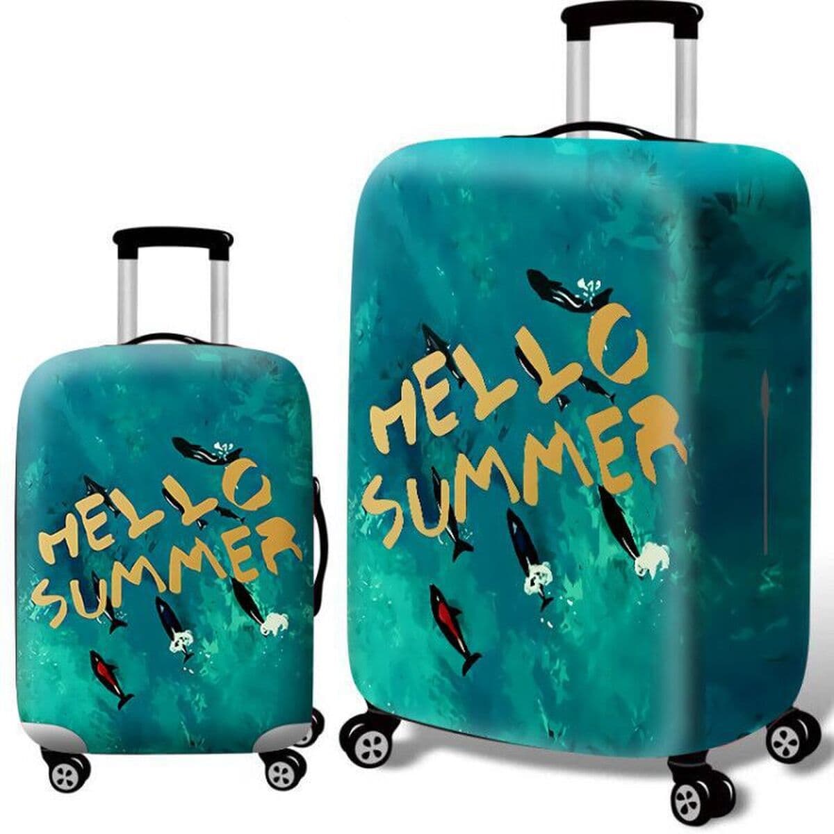 Трансграничный новый продукт, 3D цифровой эластичный чехол для чемодана, защитный чехол для чемодана, чехол на тележке,...