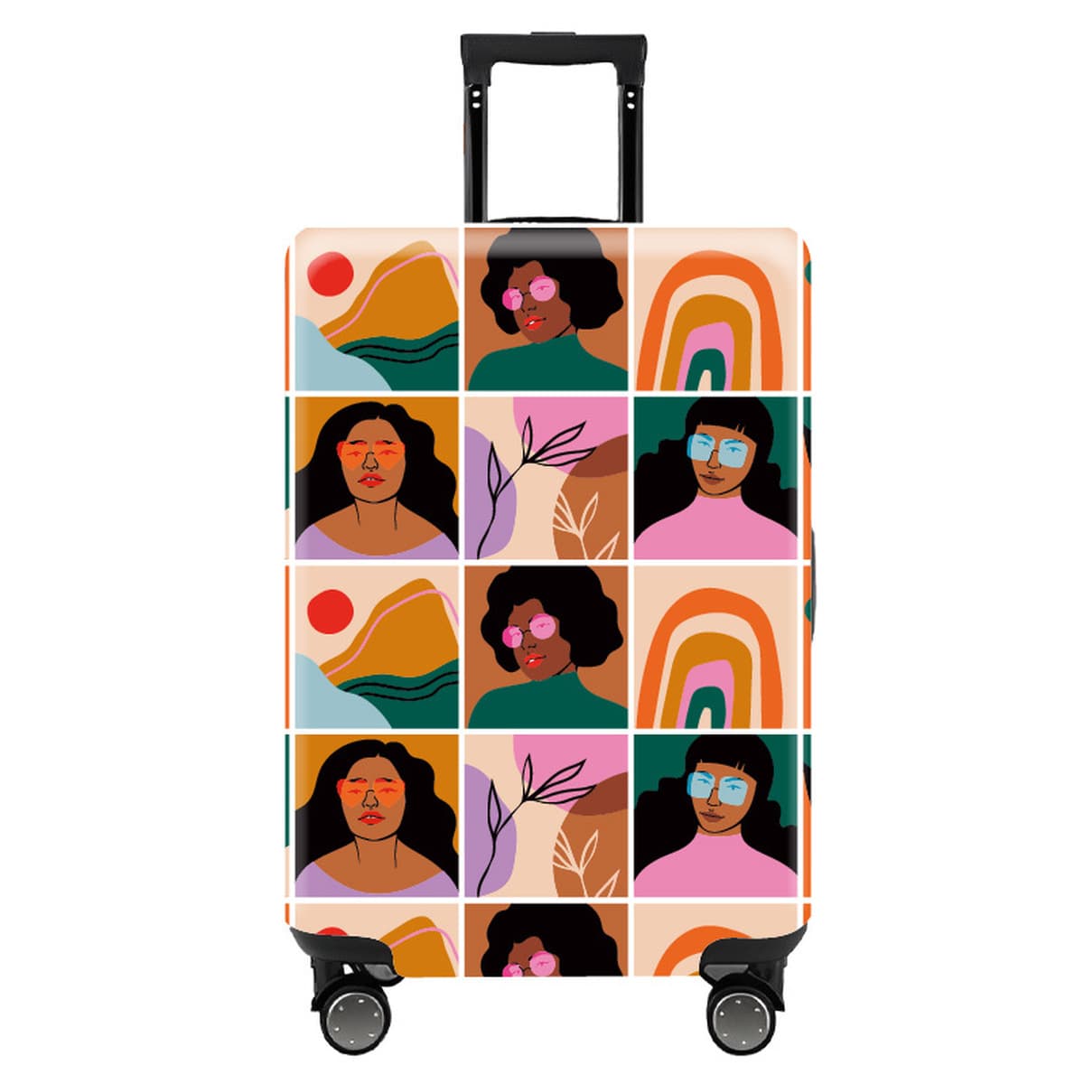 Модный персонализированный чехол для чемодана, эластичный чехол для чемодана, защитный чехол для чемодана, деловая поездка,...