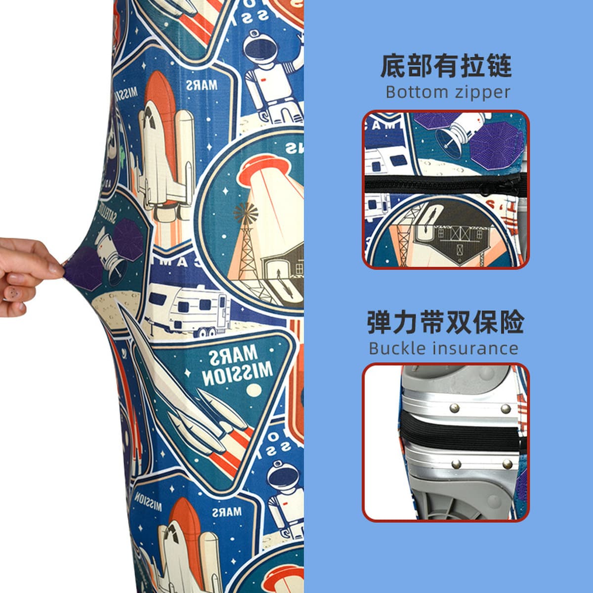 加厚保护套弹力行李箱子外套罩旅行箱布套防尘皮箱防水耐磨拉杆箱