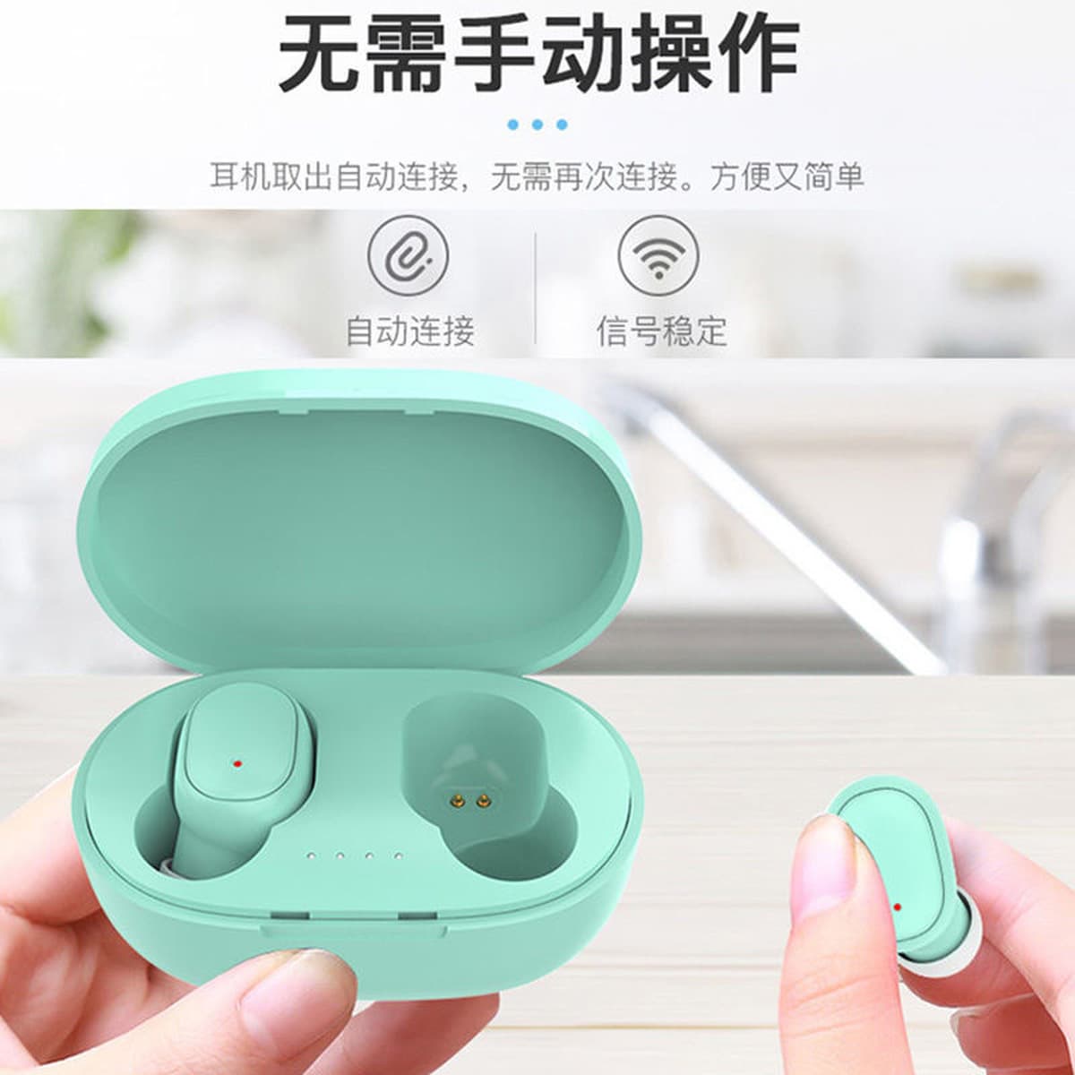 Новая Bluetooth-гарнитура A6S портативная Macaron Mini Спортивная стерео Беспроводная гарнитура-вкладыши с шумоподавлением