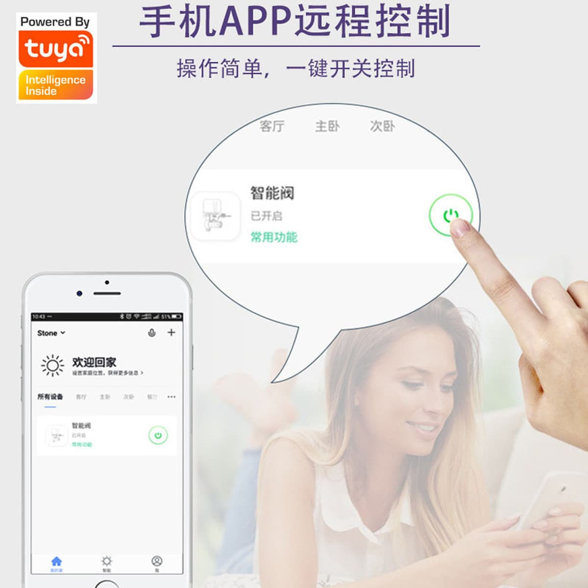 ZigBee Интеллектуальный Манипулятор Электрический водяной газовый клапан Умный клапан граффити приложение удаленный таймер...