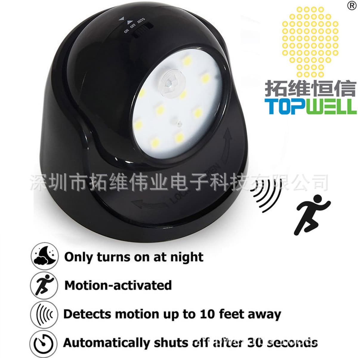 Фабрика поколения 9LED360 градусов вращающейся творческой домашней индукционной лампы интеллектуальной светодиодной...