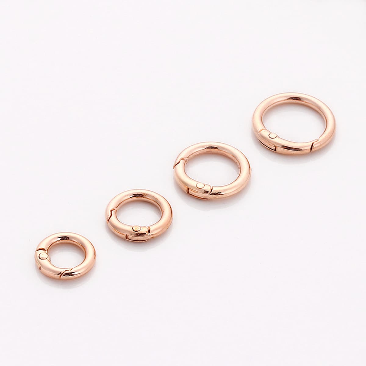 Цинковый сплав пружинного кольца спот открывное кольцо гальваника брелок чехол для одежды Круглые застежки ювелирные...