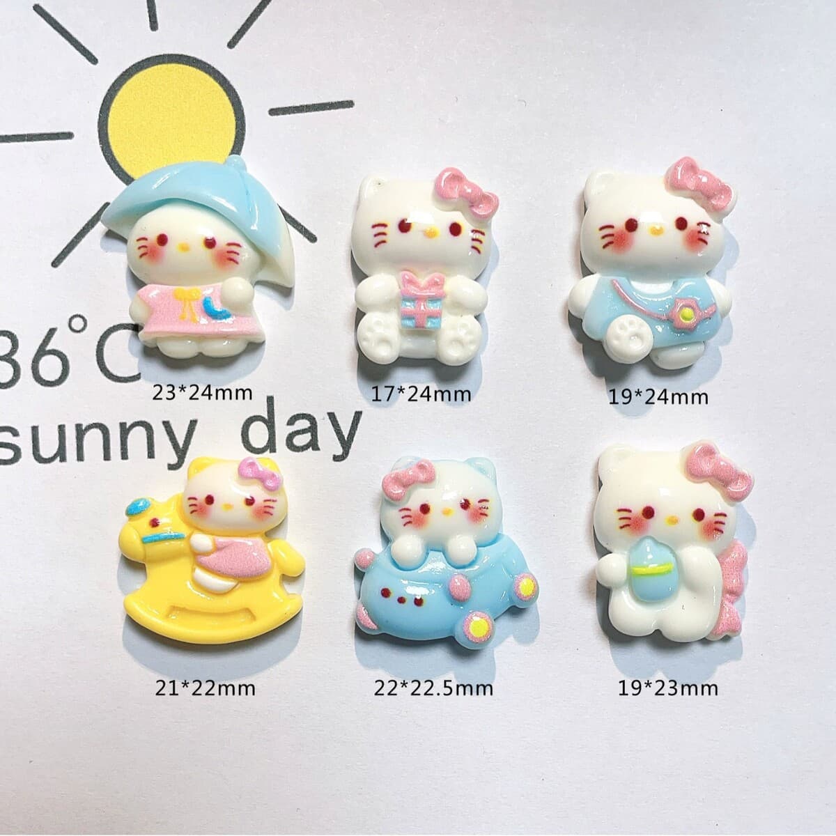 Яркий мультяшный детский сад кошка DIY кремовый клей для мобильного телефона чехол для заколки головки веревка для обуви...