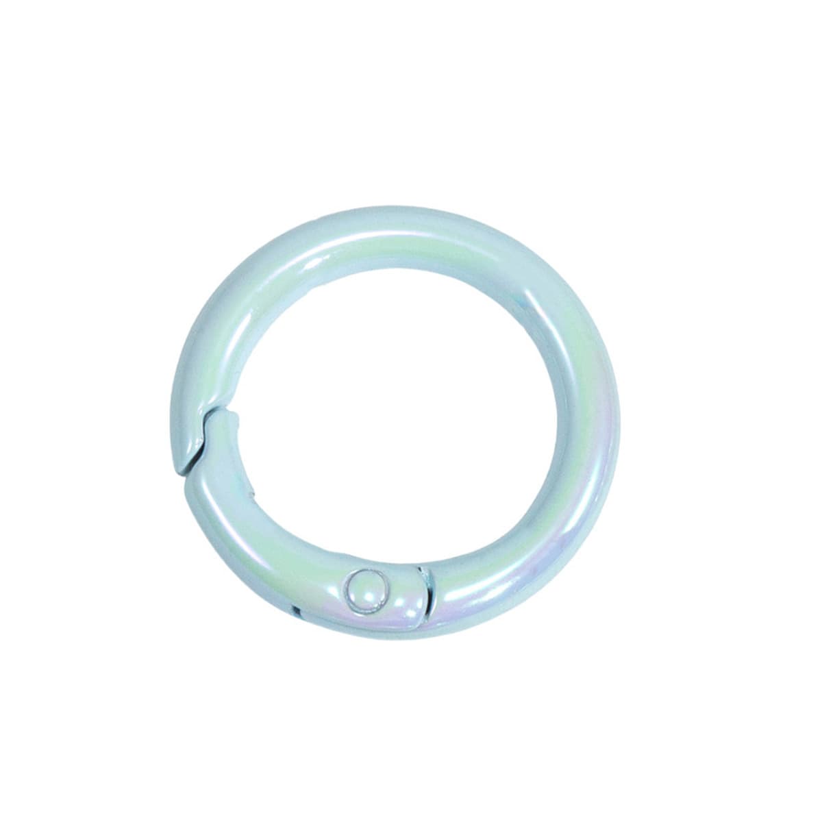 Цветная пружинная Пряжка УФ-покрытие кольцо Открытое кольцо пружинное кольцо брелок DIY аксессуары сплав соединительное...