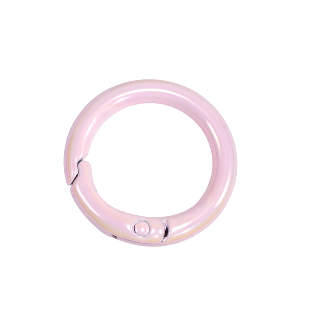 Цветная пружинная Пряжка УФ-покрытие кольцо Открытое кольцо пружинное кольцо брелок DIY аксессуары сплав соединительное...