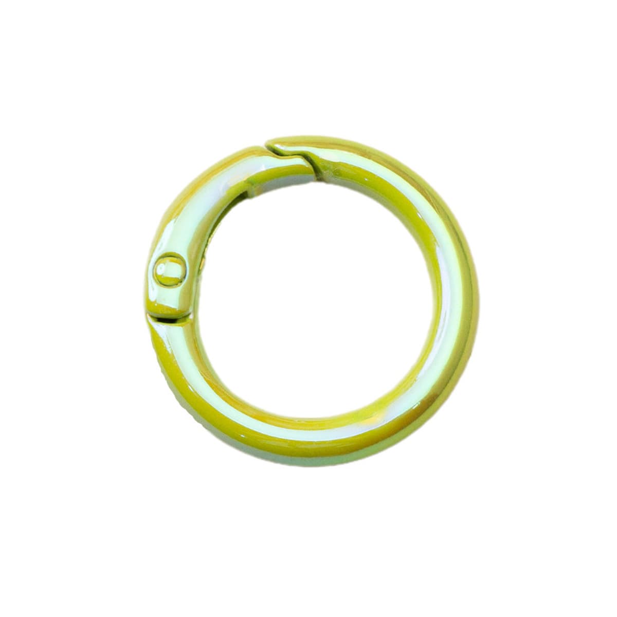 Цветная пружинная Пряжка УФ-покрытие кольцо Открытое кольцо пружинное кольцо брелок DIY аксессуары сплав соединительное...
