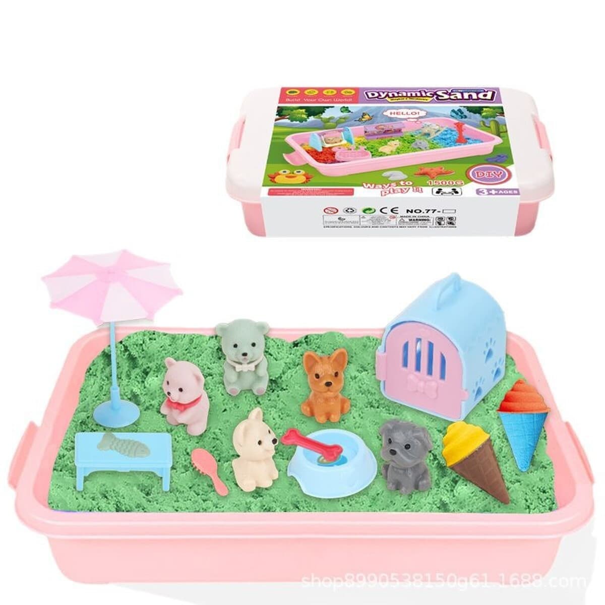 Детская домашняя игрушка Песок Волшебная песочная коробка для хранения песка Игра Песчаная игрушка с космическим песком...