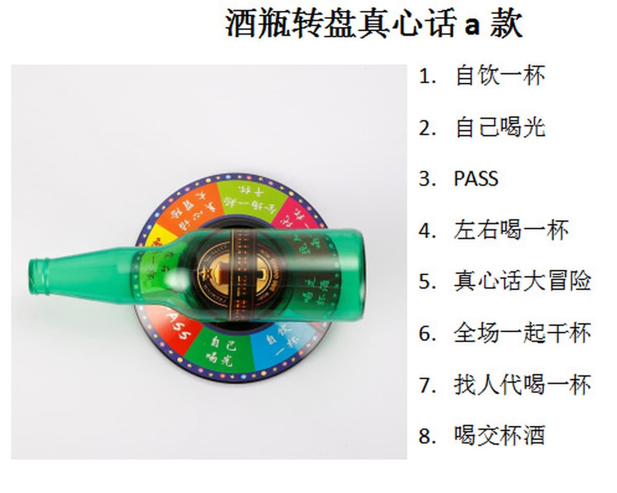 Пивная Бутылка Игра Питьевая Игра Вращающаяся Бутылка Вина Поворотный Стол Бар Игровой Костюм КТВ Весело Игрушка Вечеринка