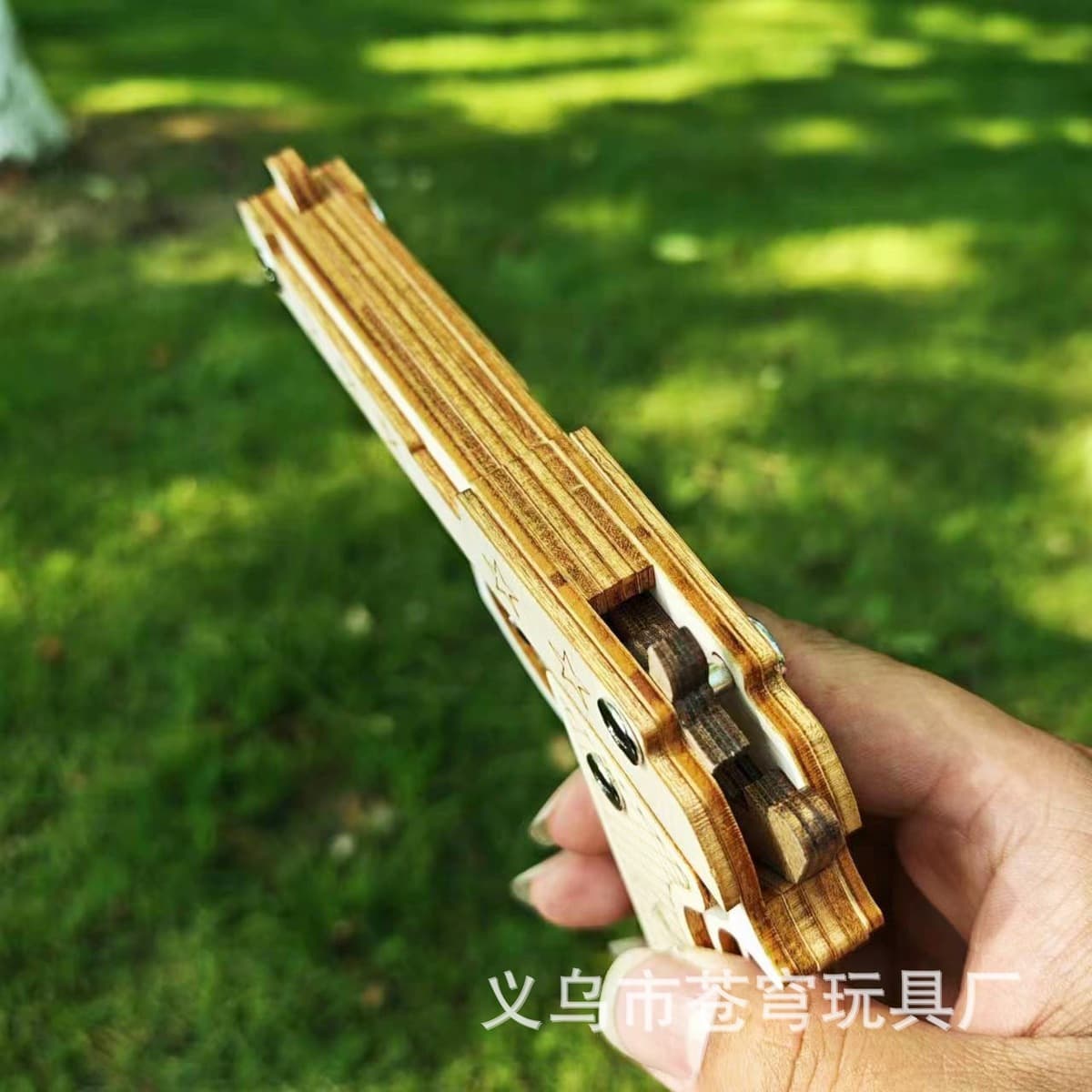 Деревянная резинка Игрушечная модель пистолета DIY Деревянный пистолет Деревянная резинка Пистолет Ностальгические детали...