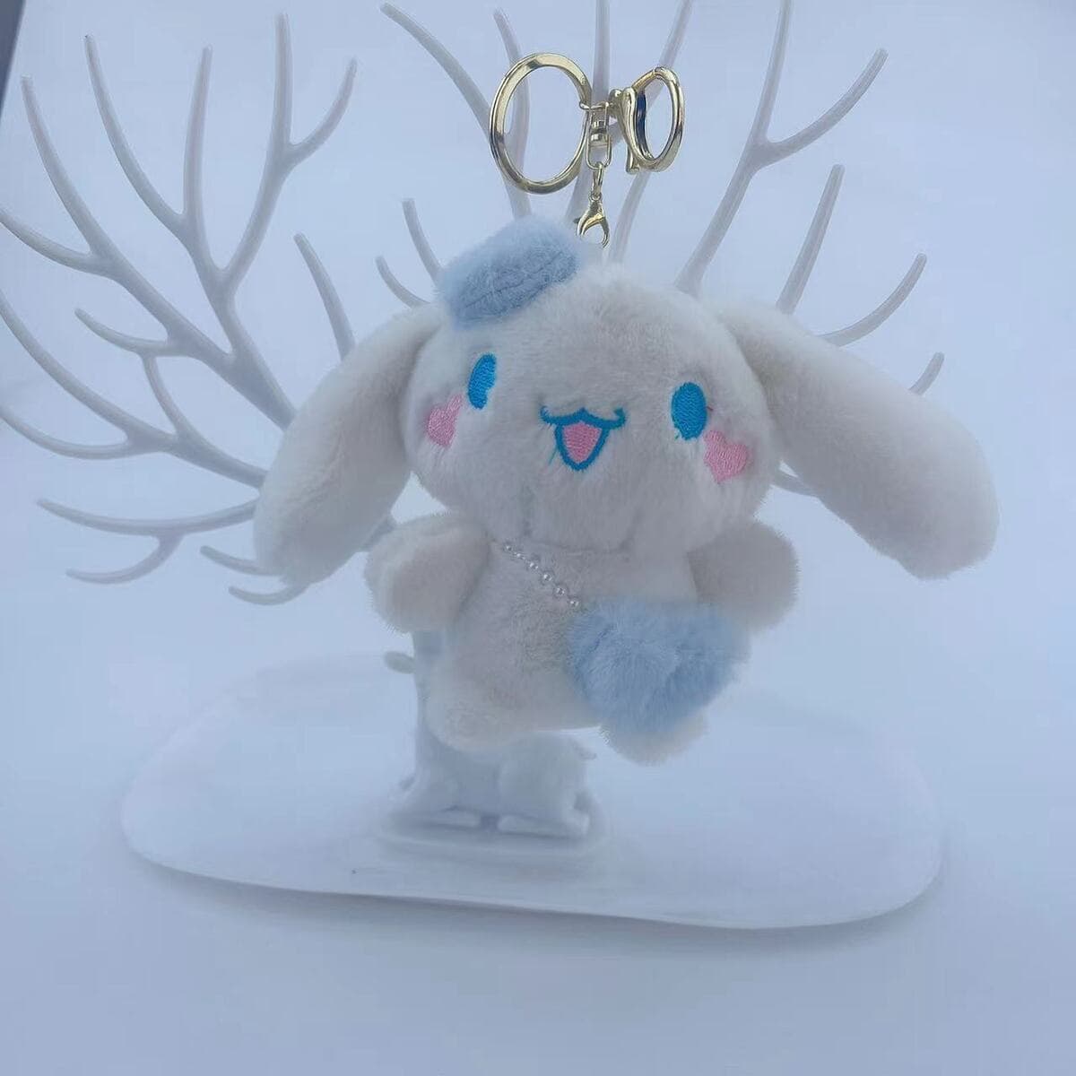 Брелок-подвеска плюшевая игрушка TikTok Big Ears Series: Пудинг-дог, Куроми, Розовый кролик, Собака с корицей в форме сердца