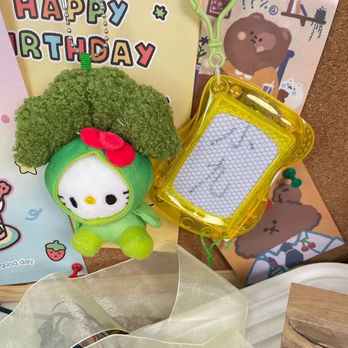 Милый мультфильм гавайский плавательный круг Kitty плюшевые куклы подвеска Ktcat школьная сумка подвеска брелок подарок