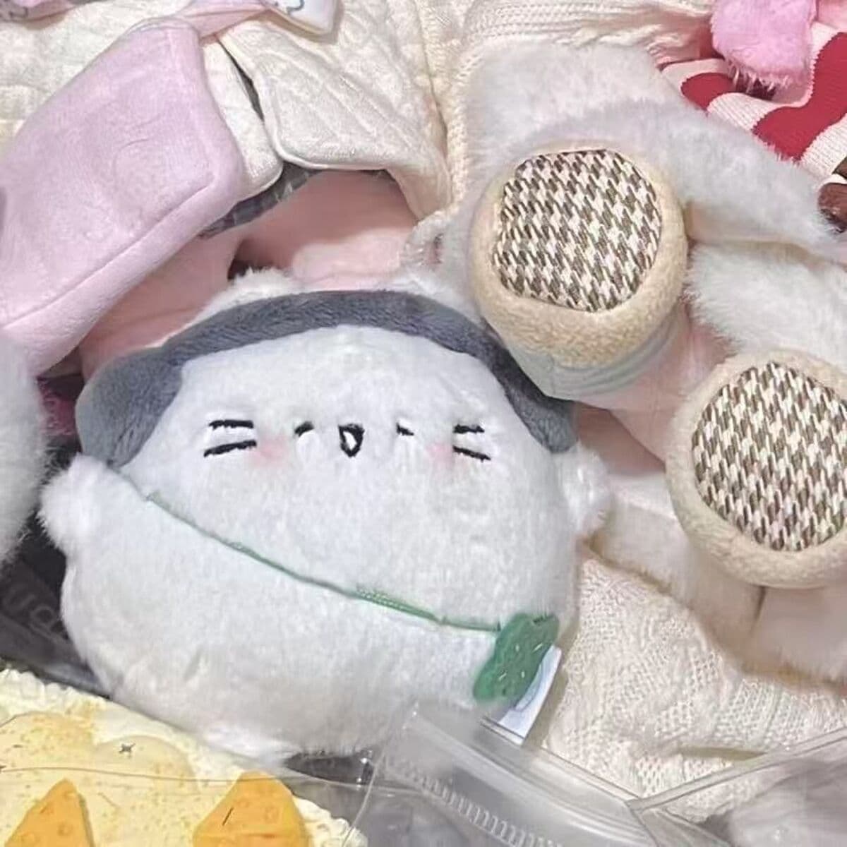 Милый пухлый котенок, яйцо, четырехлистный клевер, котенок, плюшевый кулон, супер милый кулон в виде книги, брелок для ключей