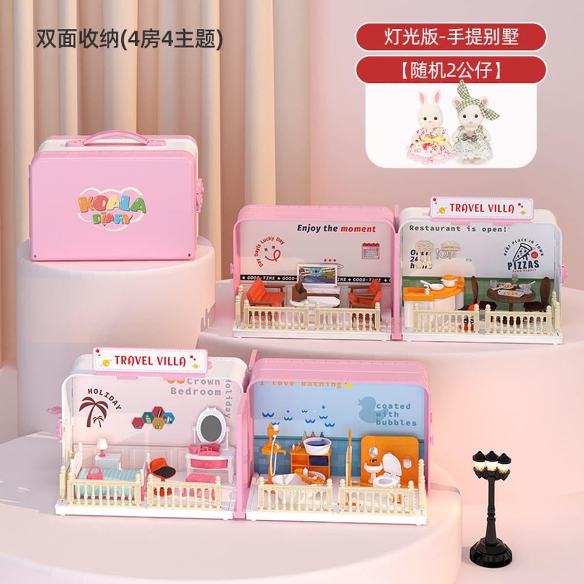 Детские игрушки для девочек: портативный кукольный домик, подарок на день рождения, мебель для кукольного домика, кухонный...