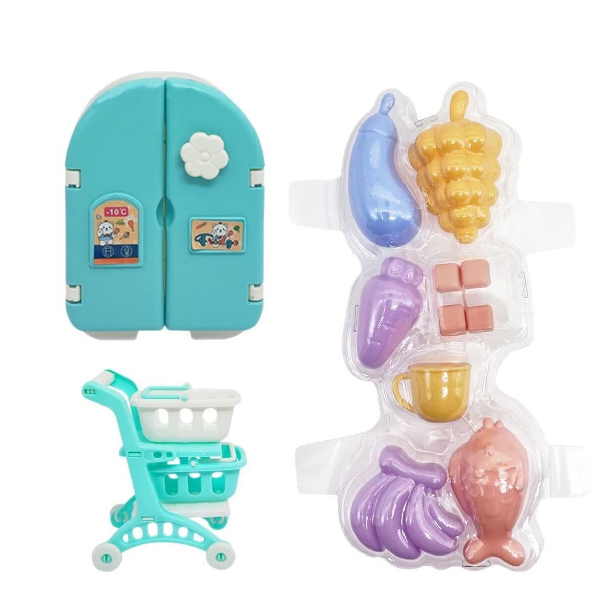 Игрушечный кухонный домик для кукольного домика, серия "Трансграничная игра", супермаркет, тележка для покупок,...