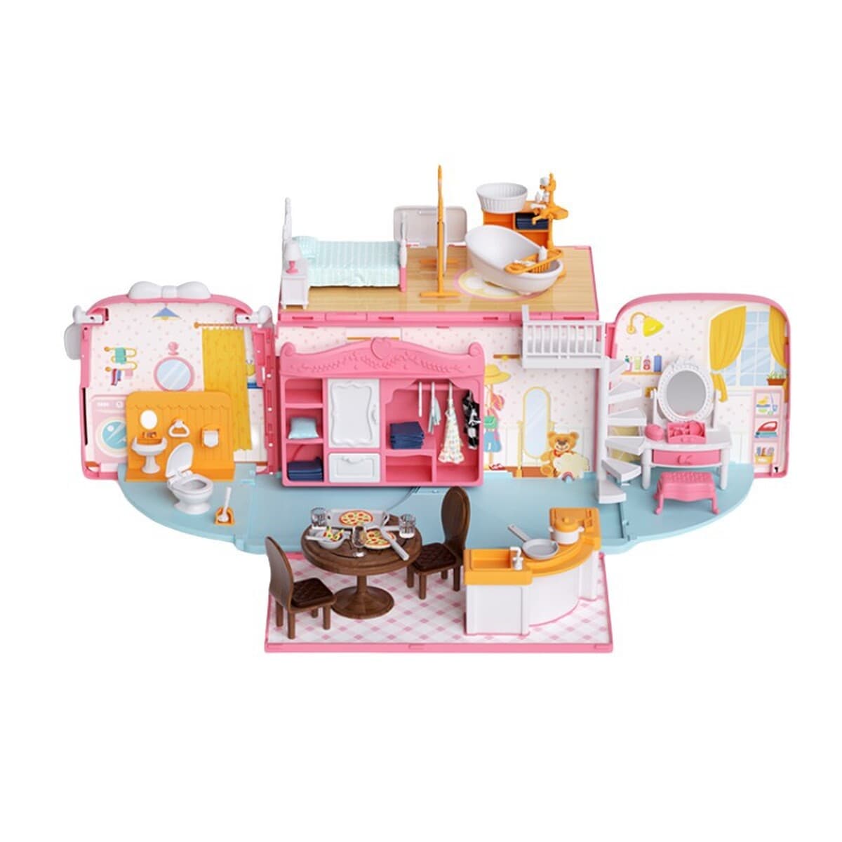 Дневник коалы для хранения деформированный RV автобус школьный автобус кукольный дом DIY детские игрушки для девочек через...