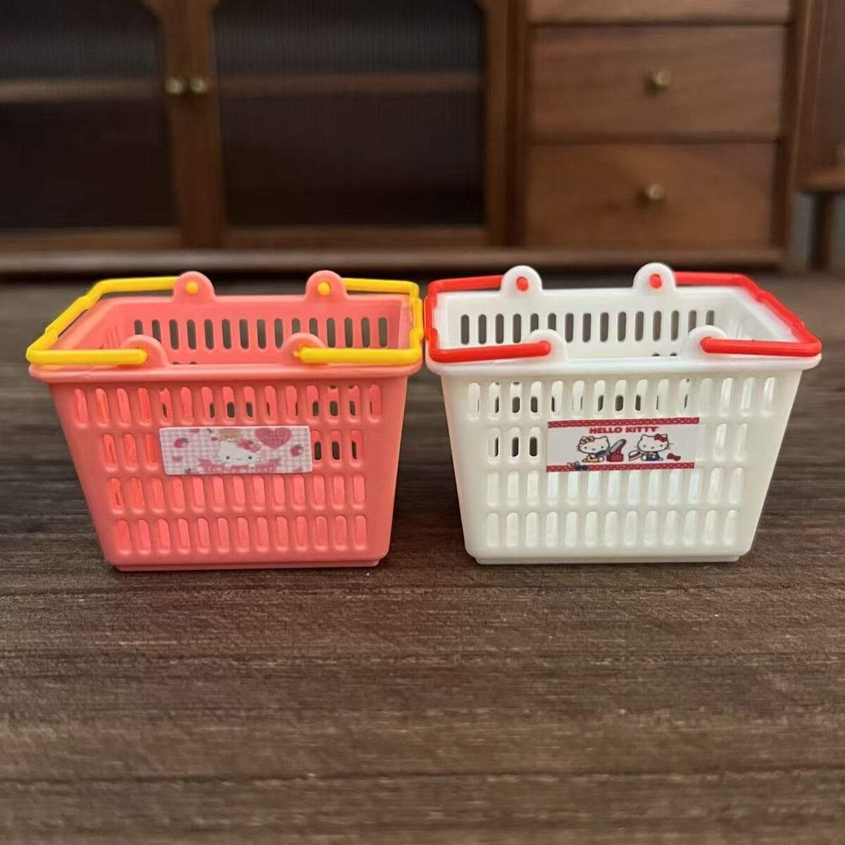Микроминиатюрный кукольный домик мини-супермаркет корзина для покупок kt хранения корзины для домашних игрушек