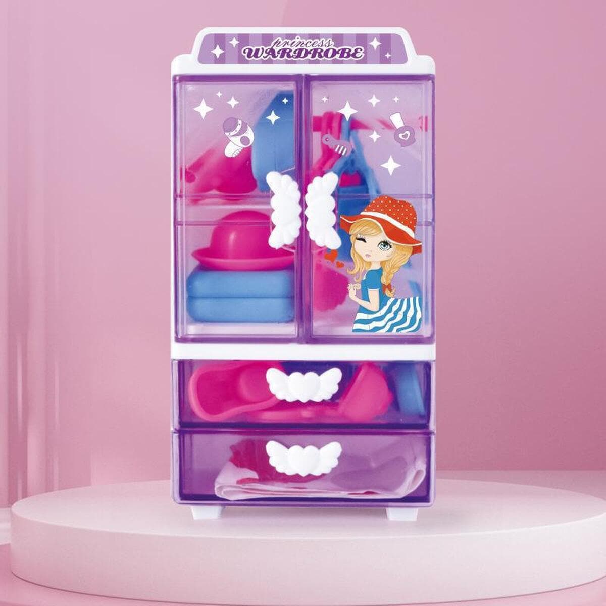 Детский игровой гардероб принцессы для ролевых игр, интерактивные игрушки для девочек, наклейки для хранения игрушек, подарки