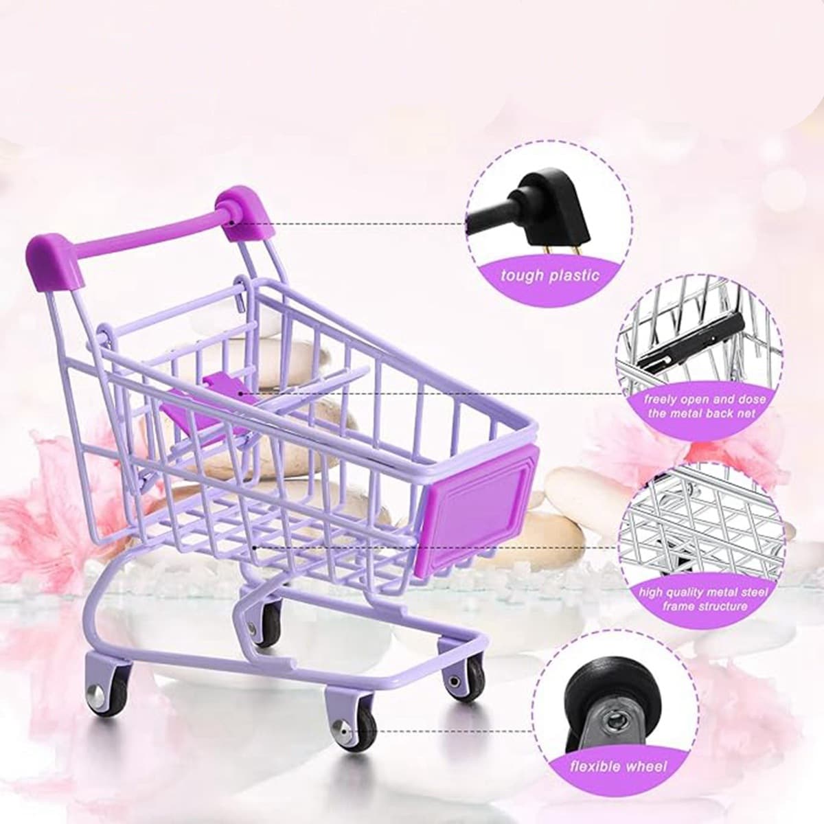 Симулятор мини-супермаркет корзина для покупок креативная детская тележка кукольный дом