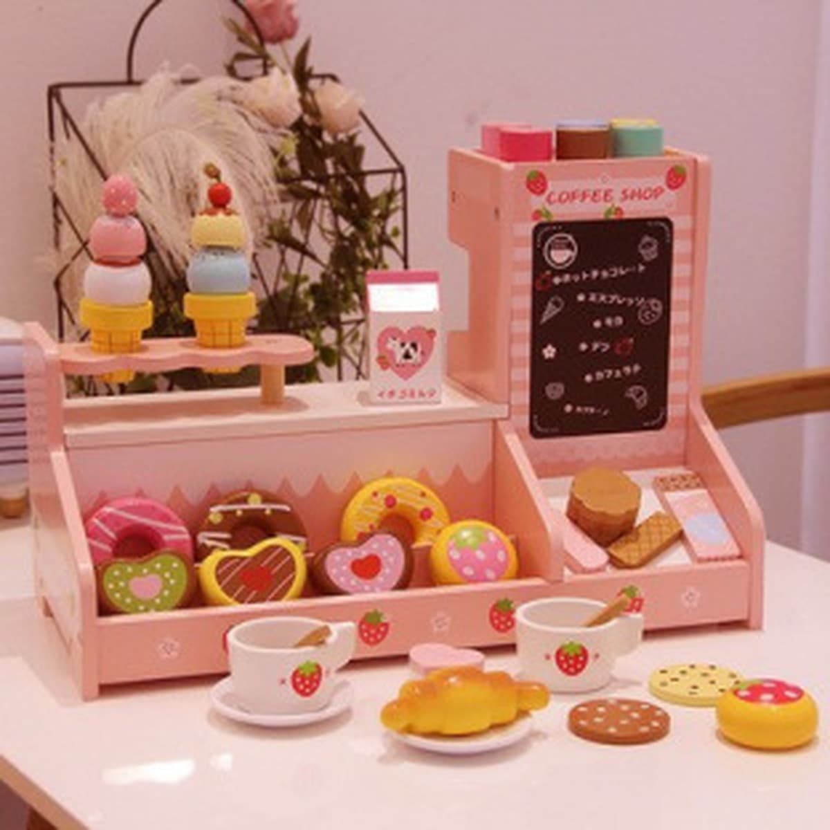 Кофемашина, кухонная детская игрушка, имитация плиты, кухонный шкаф, девочка, готовящая барбекю, хранение белья, игрушка для...