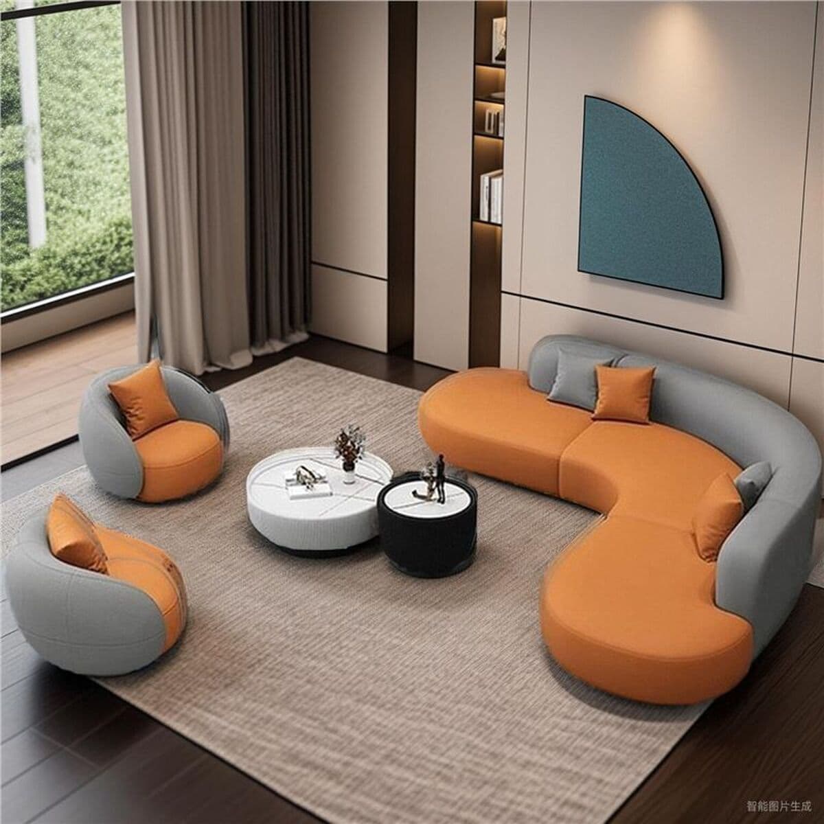 Угловой диван для больших гостиных, одноместный диван для свадебной фотосъемки, отелей, современных минималистичных офисов,...