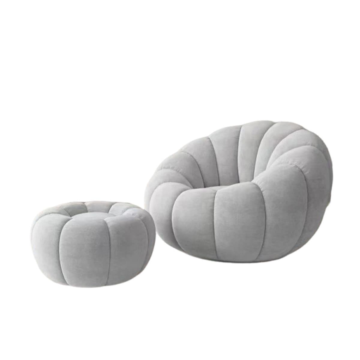 Ленивый диван тыква лепестки изогнутый один диван кремовый ветер может вращаться в спальне маленький диван балкон кресло для...